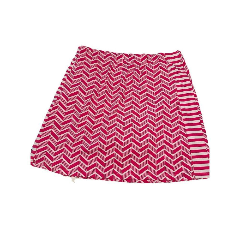 J. McLaughlin Ladies L Tennis Golf Pickleball skort stretch Pull On Pocket Pink